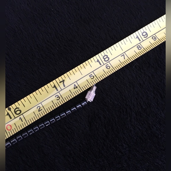 Hematite And Stone Chip Heart Necklace - Picture 5 of 6